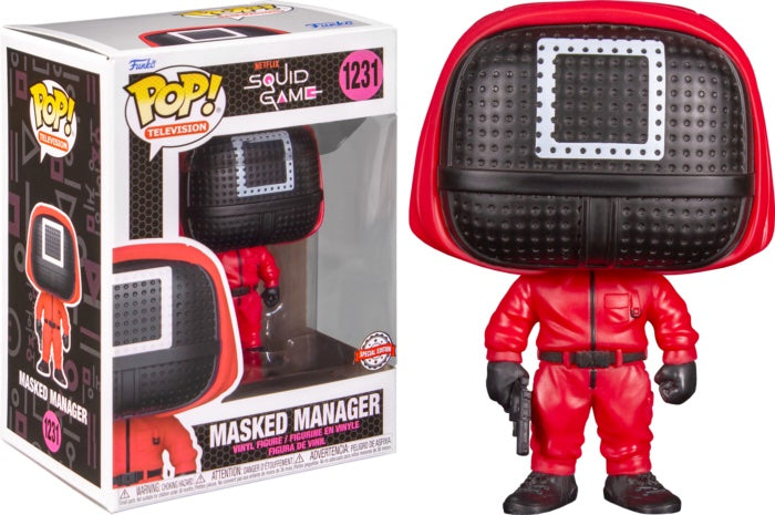 SQUID GAME - POP N° 1231 - Red Soldier Mask Manager Sp.Edition