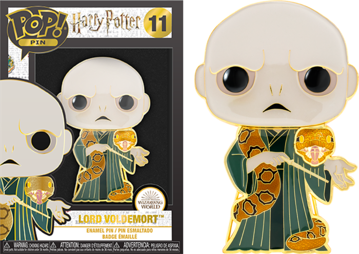 HARRY POTTER - Pop Large Enamel Pin N° 11 - Lord Voldemort with Nagini