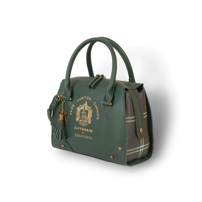 HARRY POTTER - Slytherin - Luxury Plaid Top Handbag '28x22x13cm'
