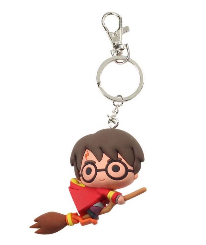 HARRY POTTER - Rubber Figure Keychain - Harry Potter Quidditch